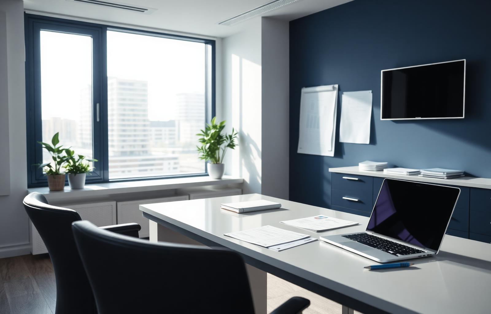 Modern accounting office